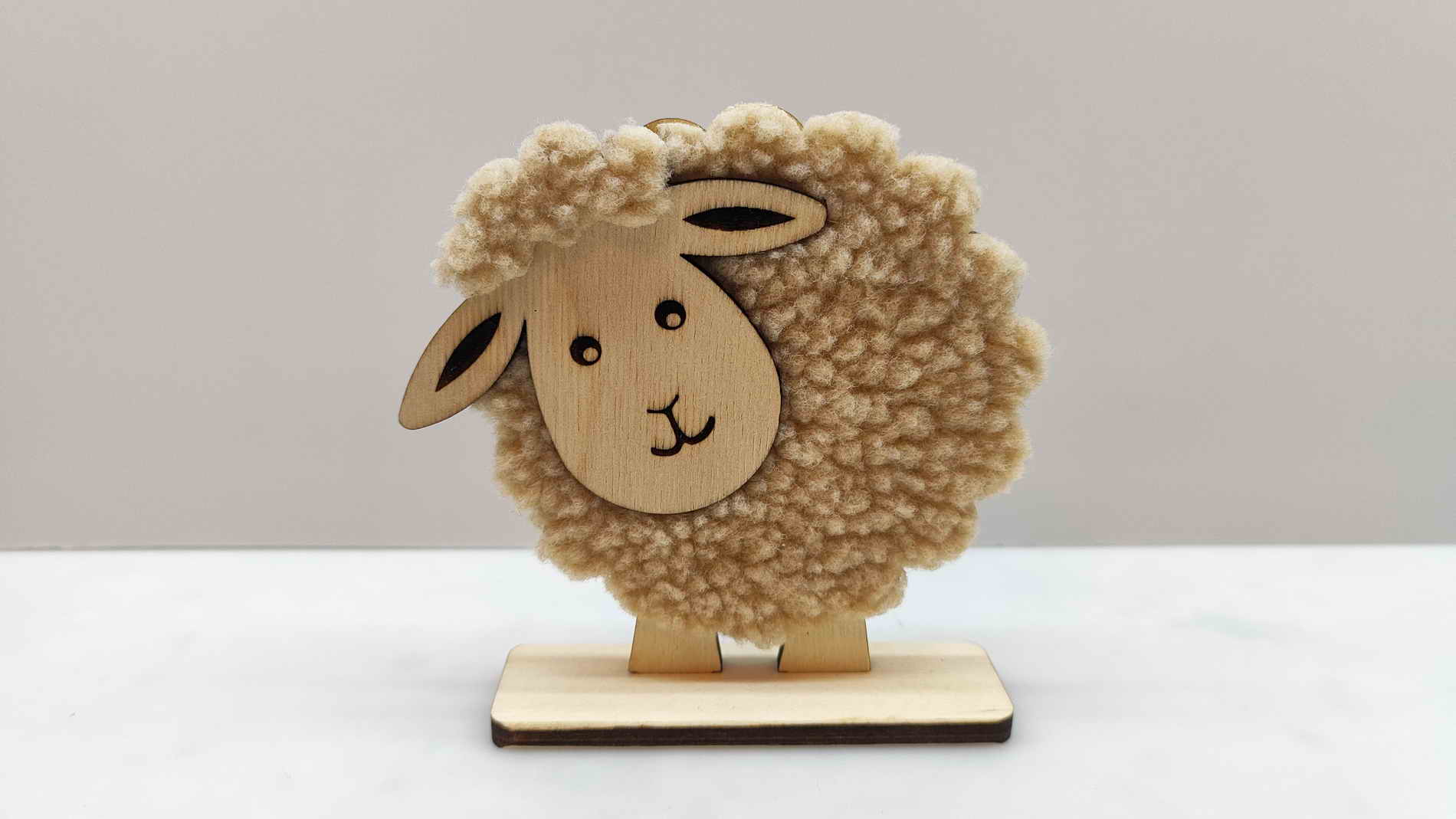 Velikonoční výrobky - ovečka se srstí